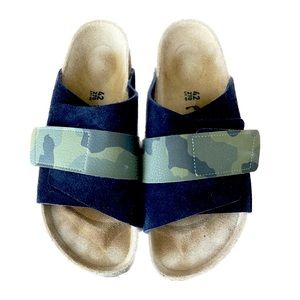 Birkenstock Kyoto Midnight Camo Green Narrow